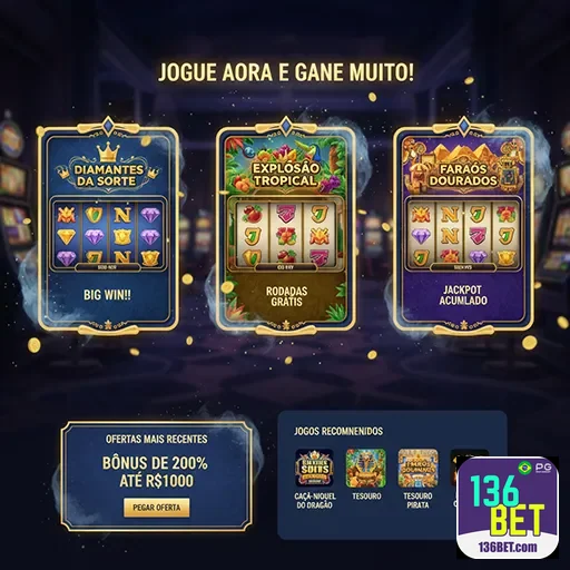 Aposte nas melhores slot machines do mercado - 136bet